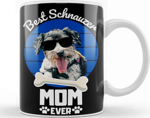 Best Shnauzer Mom Ever Kupa Bardak Porselen