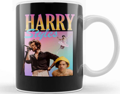Harry Styles Retro Tee Kupa Bardak Porselen