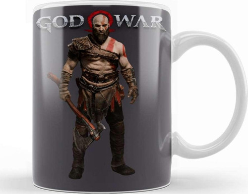 God Of War Kratos Kupa Bardak Porselen