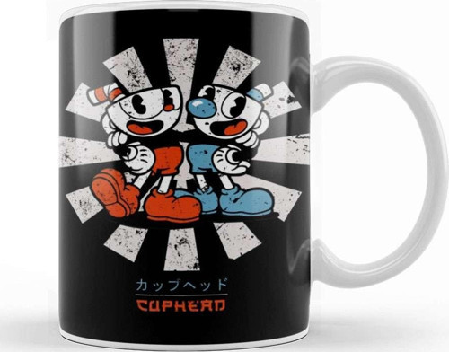 Cuphead Retro Japanese Kupa Bardak Porselen