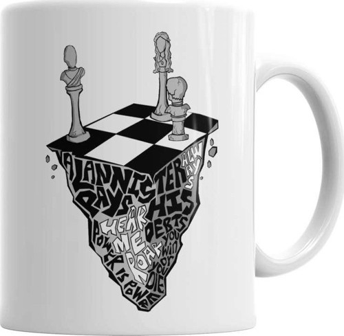 Game Of Thrones Chess Kupa Bardak Porselen