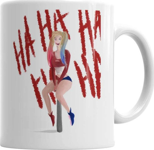 Harley Quinn Ha Ha Ha Kupa Bardak Porselen