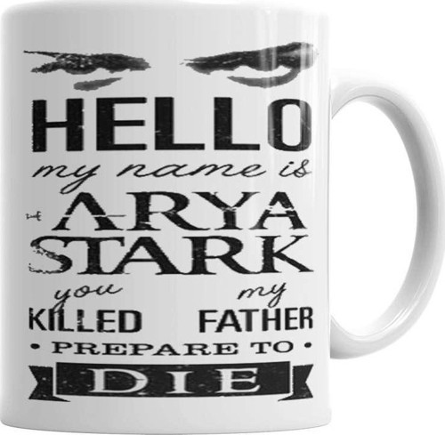 My Name Is Arya Stark Kupa Bardak Porselen