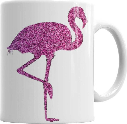 Flamingo Pembe Yağmur Kupa Bardak Porselen