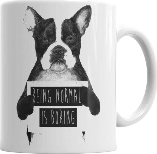 Protest Dog Pug Köpek Kupa Bardak Porselen