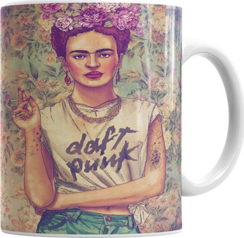Frida Kahlo Daft Punk Kupa Bardak Porselen