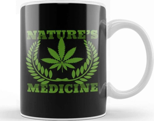 Medical Marijuana Kupa Bardak Porselen