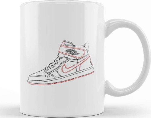 Nike Air Jordan 1 Kupa Bardak Porselen