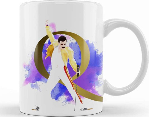 Queen Freddie Mercury Kupa Bardak Porselen