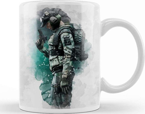 Rainbow Six Siege Ela Kupa Bardak Porselen