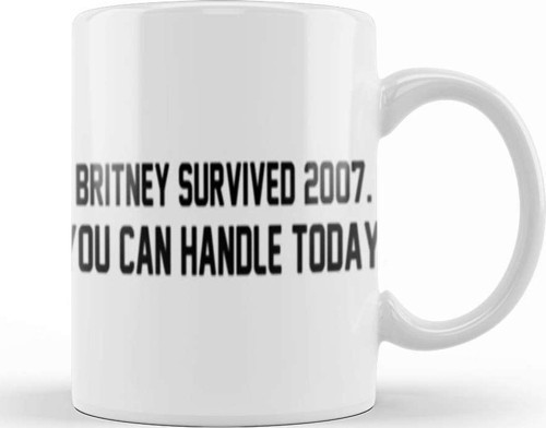 Britney Survived 2007 Kupa Bardak Porselen