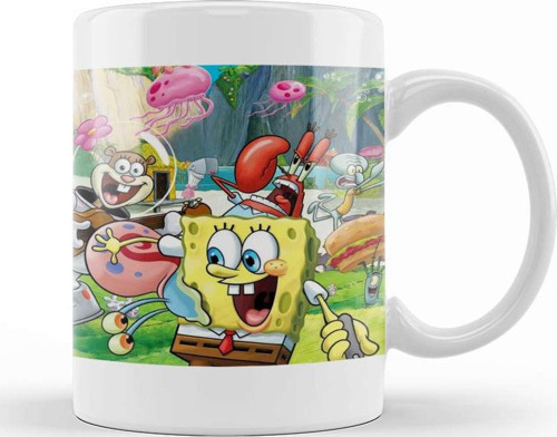 Sünger Bob Sponge Bob Kupa Bardak Porselen