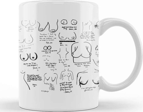 Boobies Boobs Boob 01 Kupa Bardak Porselen