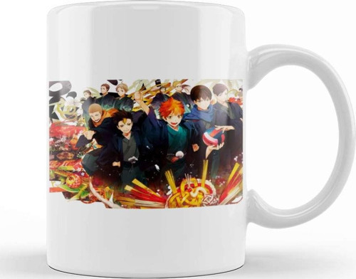 Haikyuu Karasuno Team Kupa Bardak Porselen