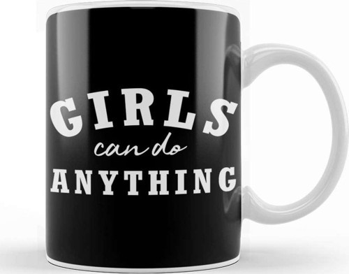Girls Can Do Anything Kupa Bardak Porselen