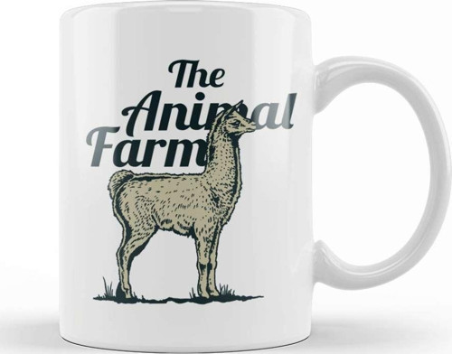 The Animal Farm Llama Kupa Bardak Porselen