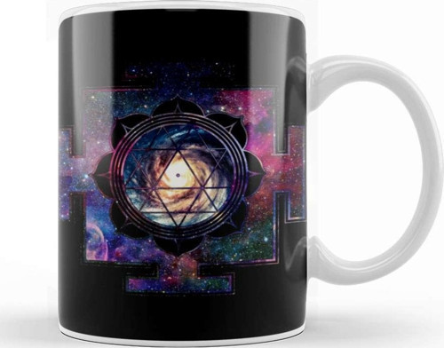 Sri Yantra Sri Chakra Kupa Bardak Porselen