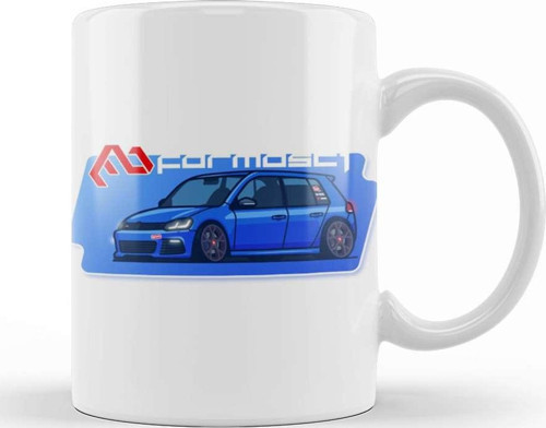 Vw Golf R Mk6 Graphic Kupa Bardak Porselen