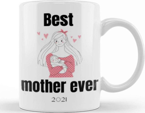 Best Mother Ever 2021 Kupa Bardak Porselen