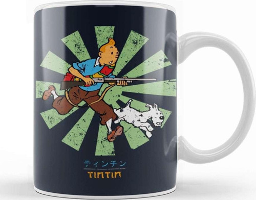Tintin Retro Japanese Kupa Bardak Porselen