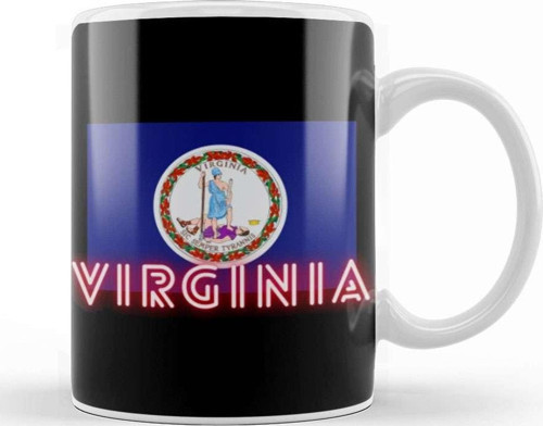 West Virginia Art Kupa Bardak Porselen