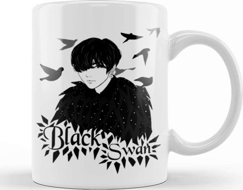 Taehyung Black Swan V Kupa Bardak Porselen