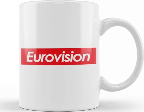 Eurovision Skate Logo Kupa Bardak Porselen