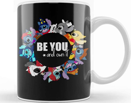Stitch Be You And Own Kupa Bardak Porselen