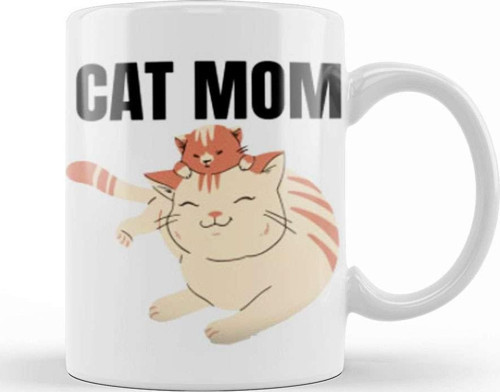 Cat Mom Gifts Cat Mom Kupa Bardak Porselen