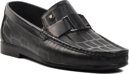 25104 Siyah Hakiki Deri Erkek Loafer Ayakkabı