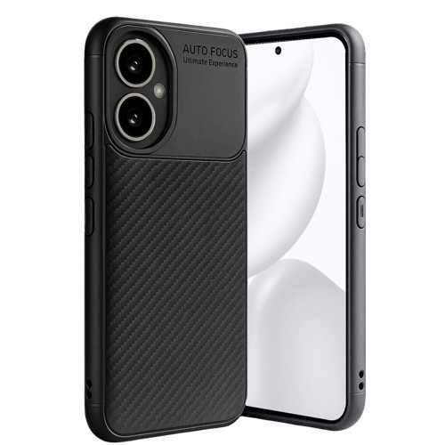 Honor 400 Kılıf Auto Focus Karbon Kapak - Siyah