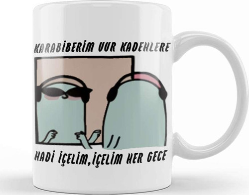 Karabiberim Motto Kupa Bardak Porselen