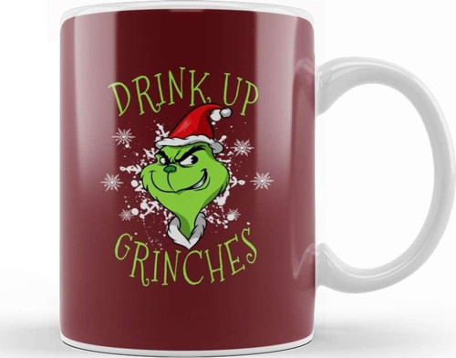 Drink Up Grinches Kupa Bardak Porselen