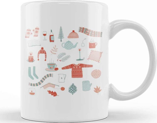 Hygge Cosy Things Kupa Bardak Porselen