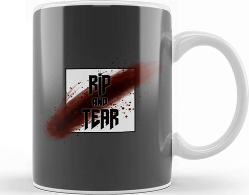 Rip And Tear Doom Kupa Bardak Porselen