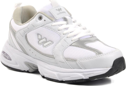Run Beyaz-Gümüş Unisex Koşu Ayakkabısı