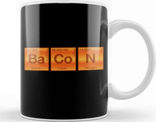 Elements Of Bacon Kupa Bardak Porselen