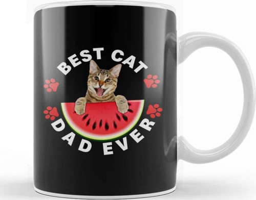 Best Cat Dad Ever 03 Kupa Bardak Porselen