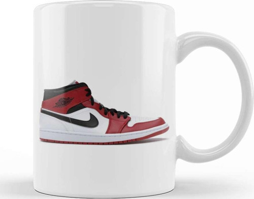 Jordan 1 Mid Chicago Kupa Bardak Porselen