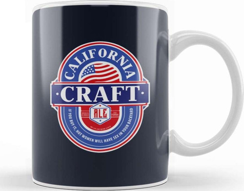 California Craft Ale Kupa Bardak Porselen