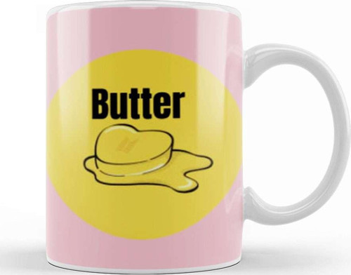 Butter Bts Army Pınk Gıft Kupa Bardak Porselen