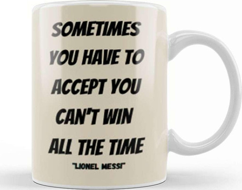 Lionel Messi Quotes Gifts Kupa Bardak Porselen