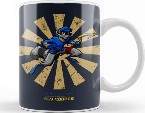 Sly Cooper Retro Japanese Kupa Bardak Porselen