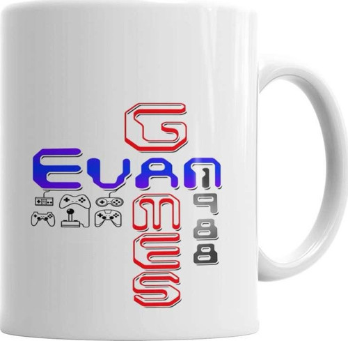 Letreiro Evan Games 1988 Kupa Bardak Porselen