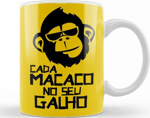 Cada Macaco No Seu Galho Kupa Bardak Porselen