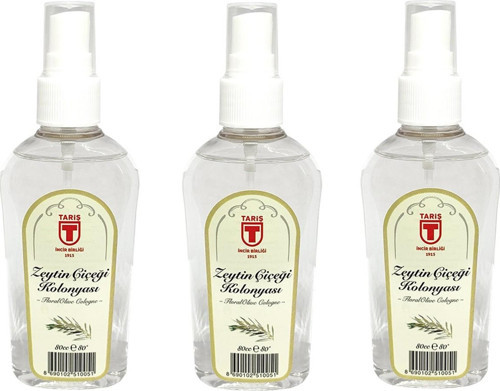 Tari̇ş Sprey Zeytin Çiçeği Kolonyası 80 ml - 3'lü