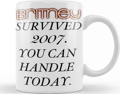 Britney Survived 2007 03 Kupa Bardak Porselen