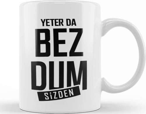 Karadeniz Yeterda Bezdum Kupa Bardak Porselen