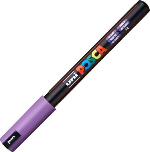 Markör Boyama Kalemi Posca 0.7 Mm Su Bazlı Poster Mor PC-1MR (6 Lı Paket)