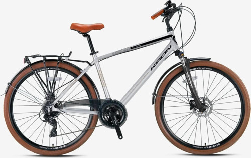 CX 300 28" Jant Şehir Bisikleti Man 18' Kadro 24 Vites HD Mat Gri Siyah Kahverengi